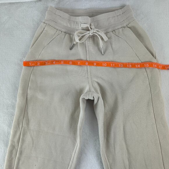 Lululemon Scuba High-Rise Cropped Joggers size o Cream color - Picture 1 of 8